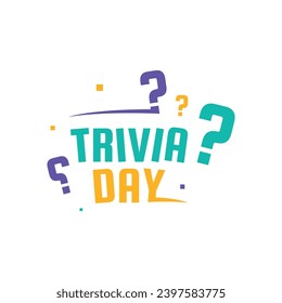 Trivia Day Banner Illustration Design