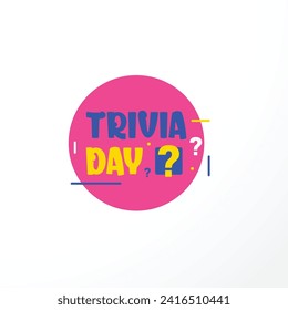 Trivia Day Design Template Vector