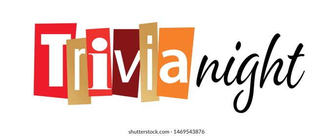 Trivia Night With Cut Letters