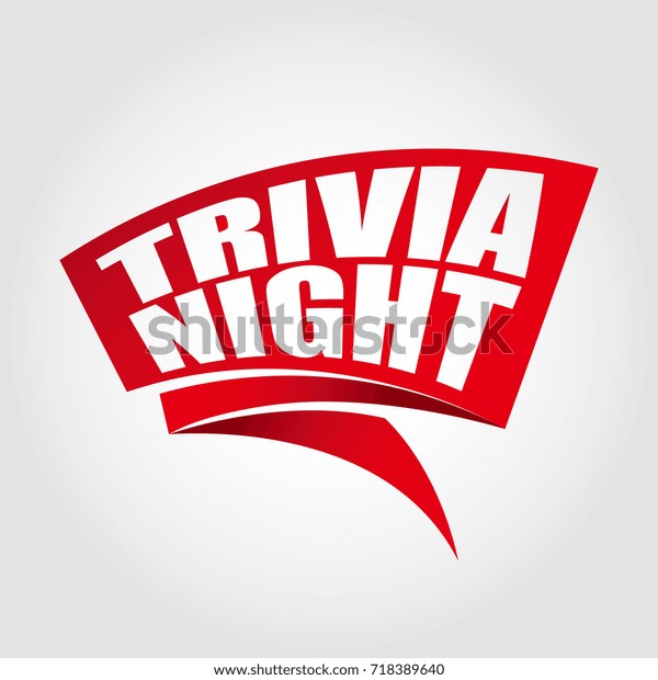 Trivia Night Labels Banners Stock Vector (Royalty Free) 718389640