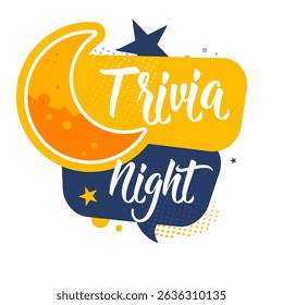trivia night — vector illustration