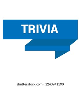 Trivia sign,label. Trivia speech bubble. Trivia tag sign,banner