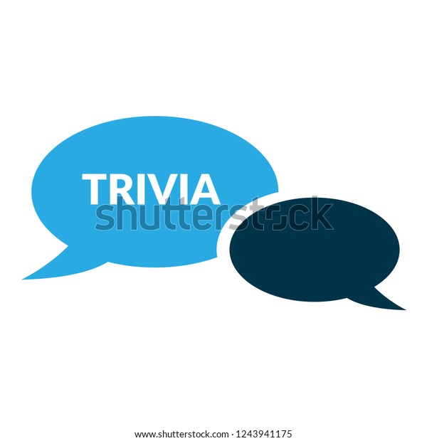 Trivia Signlabel Trivia Speech Bubble Trivia Stock Vector (Royalty Free ...