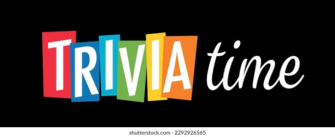 Trivia time on black background