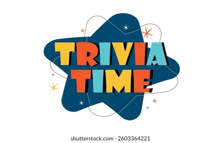 Trivia time on white background