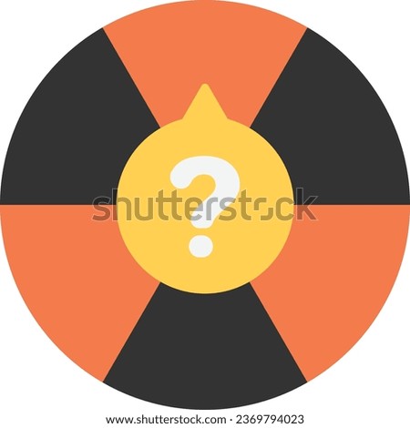 Trivial Game Quiz Icon Vector Flat Illustration