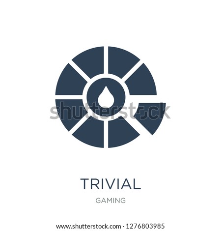 trivial icon vector on white background, trivial trendy filled icons from Gaming collection, trivial vector illustration