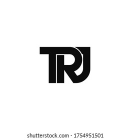 trj letter original monogram logo design