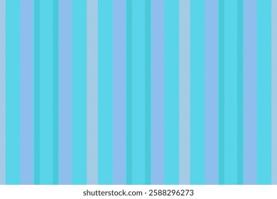 Trnamental seamless fabric stripe, valentine vertical lines background. F-shirt pattern textile vector texture in cyan and violet colors palette.