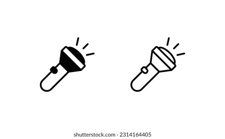 Trochlight-Icon-Design, weißer Hintergrund, Stockillustration