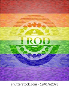 Trod lgbt colors emblem 