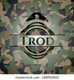 Trod on camo texture. Vector Illustration. Detailed.