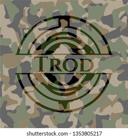 Trod on camouflaged pattern