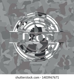 Trod on grey camouflage pattern