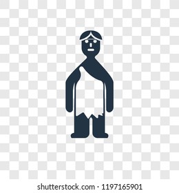 Troglodyte vector icon isolated on transparent background, Troglodyte transparency logo concept
