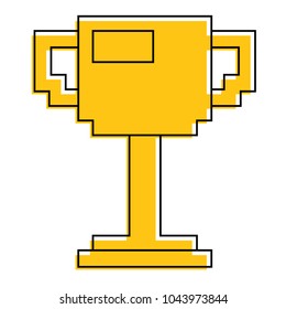 trohpy pixelated game award winner