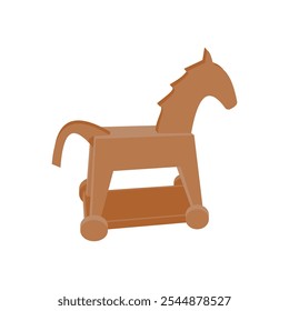 Trojan Flat Icon, Vector illustration