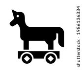trojan horse icon or logo isolated sign symbol vector illustration - high quality black style vector icons
