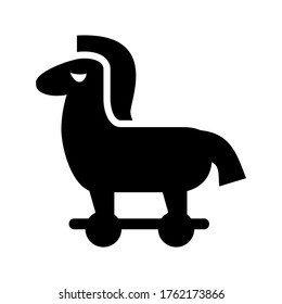 trojan horse icon or logo isolated sign symbol vector illustration - high quality black style vector icons
