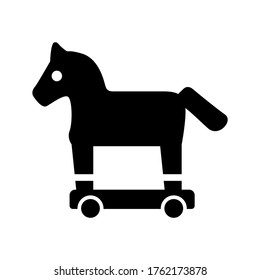 trojan horse icon or logo isolated sign symbol vector illustration - high quality black style vector icons
