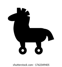 trojan horse icon or logo isolated sign symbol vector illustration - high quality black style vector icons
