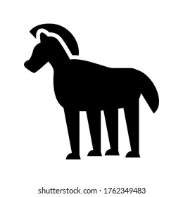 trojan horse icon or logo isolated sign symbol vector illustration - high quality black style vector icons
