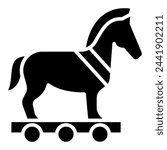 Trojan Horse icon vector illustration