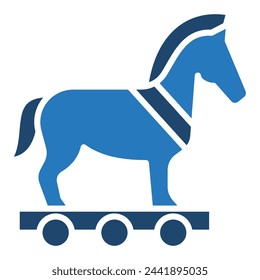 Trojanisches Pferd Symbol Vektor-Illustration