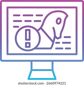 Trojan horse vector icon. Can be used for printing, mobile and web applications.