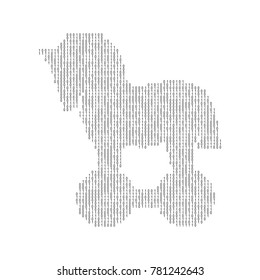 Trojan horse vector icon. Security vector illustration. Computer virus symbol