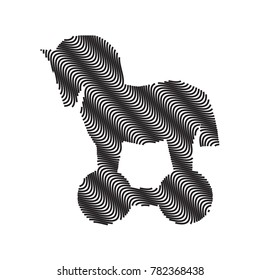 Trojan horse vector icon. Security vector illustration. Computer virus symbol
