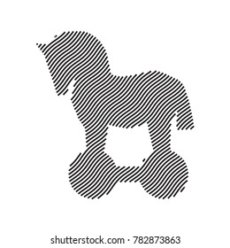 Trojan horse vector icon. Security vector illustration. Computer virus symbol