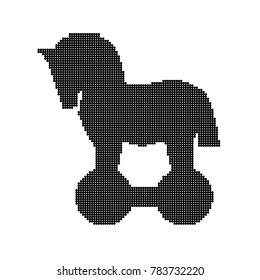 Trojan horse vector icon. Security vector illustration. Computer virus symbol