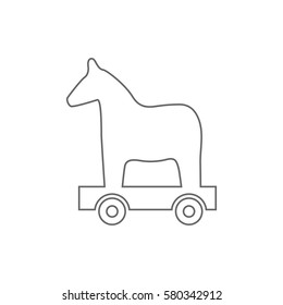 Trojan horse vector ,  wood horse