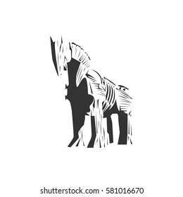 Trojan Horse Vector , Wood Horse