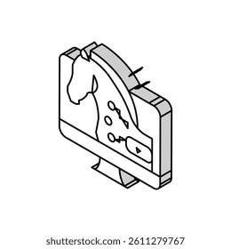 trojan horses isometric icon vector. trojan horses sign. isolated symbol illustration
