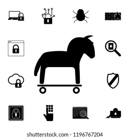 Trojan icon. Detailed set of cyber security. Premium graphic design. One of the collection icons for websites, web design, mobile app on white background