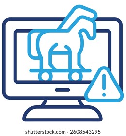 Trojan Icon Element For Design