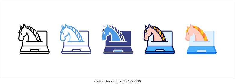 Trojan Multi Style Icon Set