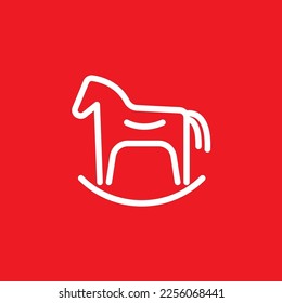 Trojaner-Zeilensymbol, Vorlage für Grafikressourcen, Vektorgrafik.