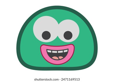 Diseño de pegatina plana Troll Face