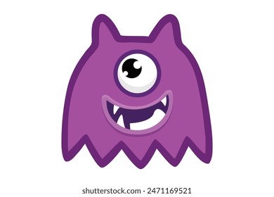 Troll Face Flat Sticker Design