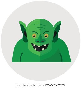 Troll icon clipart isolated vector illustration