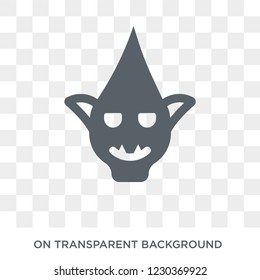 Troll icon. Trendy flat vector Troll icon on transparent background from Fairy Tale collection. 