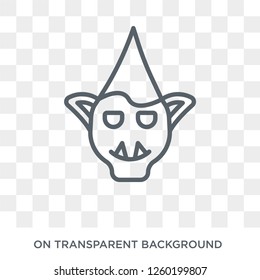 Troll icon. Trendy flat vector Troll icon on transparent background from Fairy Tale collection. High quality filled Troll symbol use for web and mobile