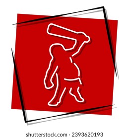 troll red banner in frame. Vector illustration.