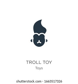 Troll toy icon vector. Trendy flat troll toy icon from toys collection isolated on white background. Vector illustration can be used for web and mobile graphic design, logo, eps10
