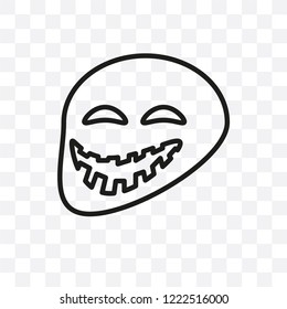 Troll vector linear icon isolated on transparent background, Troll transparency concept can be used for web and mobile