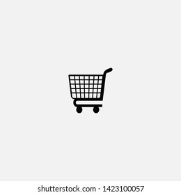 trolley basket icon sign signifier vector
