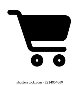 trolley cart icon outline style